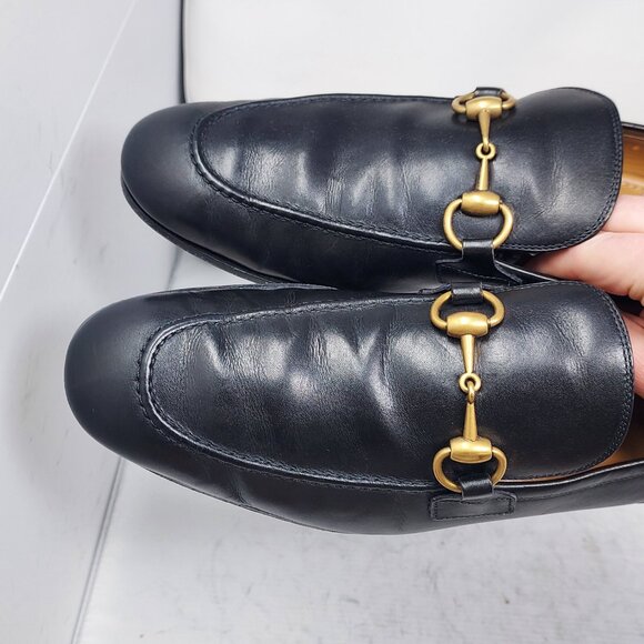Gucci Jordaan Black Leather Horsebit MENS Loafer main image 4